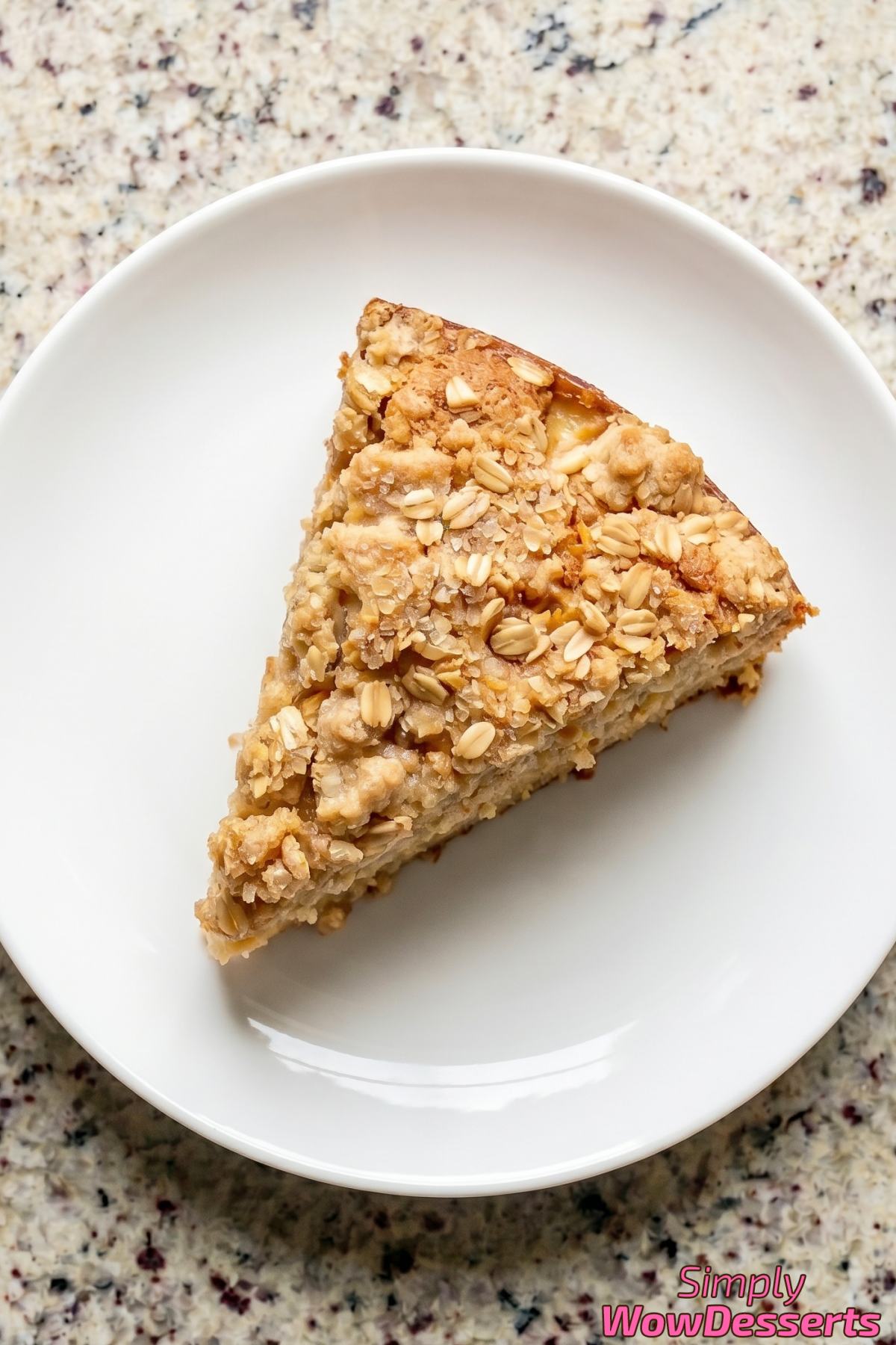 Decadent brown butter apple crumble cake