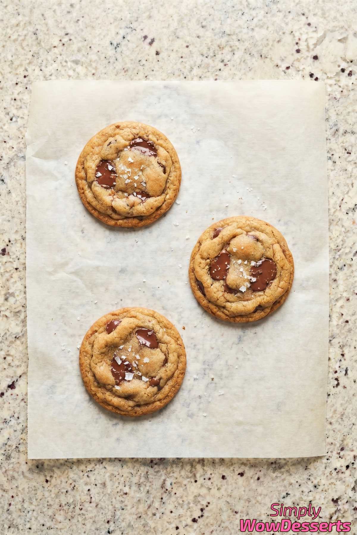 Golden brown butter chocolate chip cookies