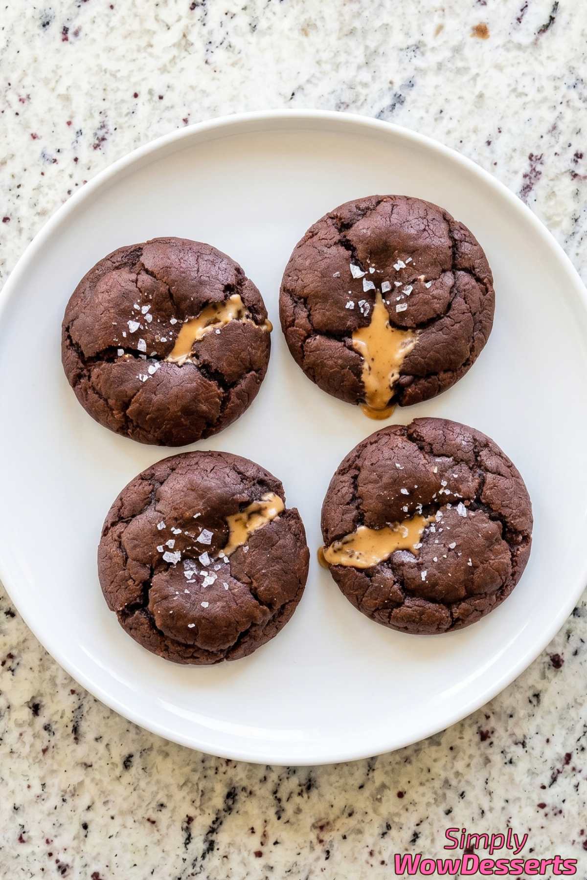Warm chocolate peanut butter lava cookies
