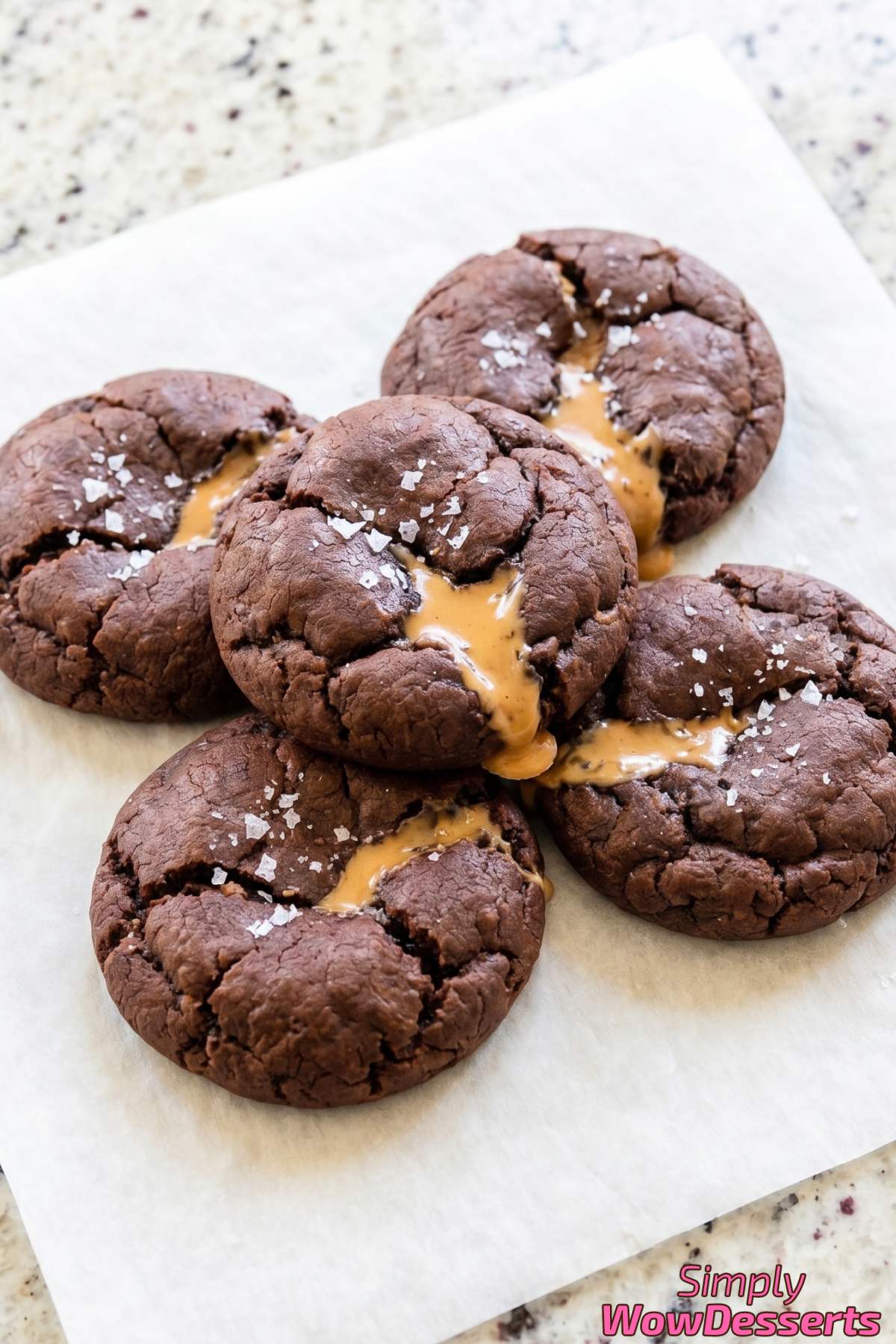 Rich chocolate peanut butter lava cookies