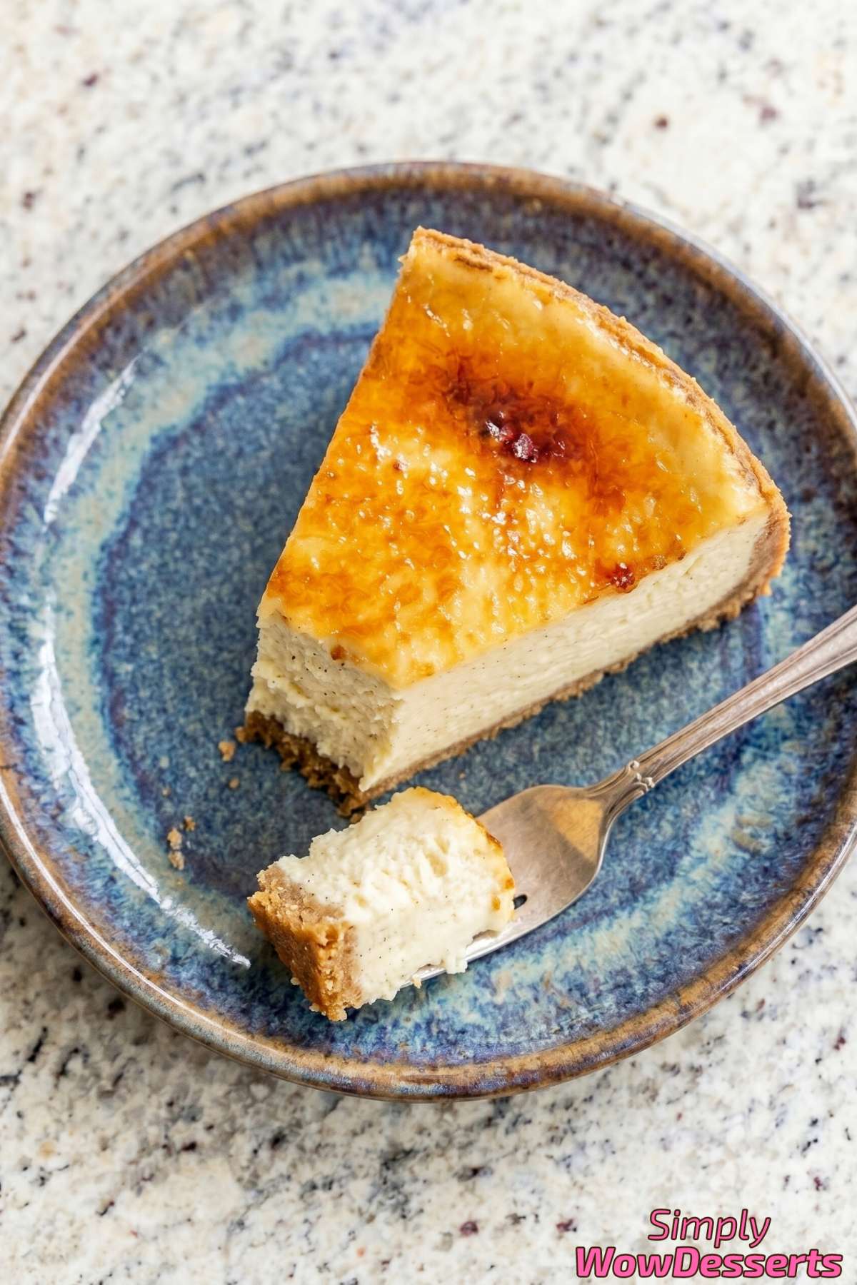Irresistible creme brulee cheesecake slice