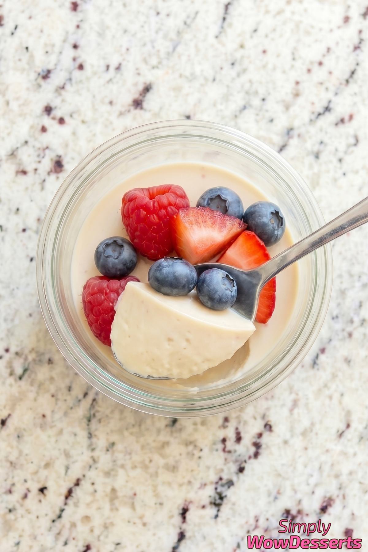 Gorgeous honey lavender panna cotta