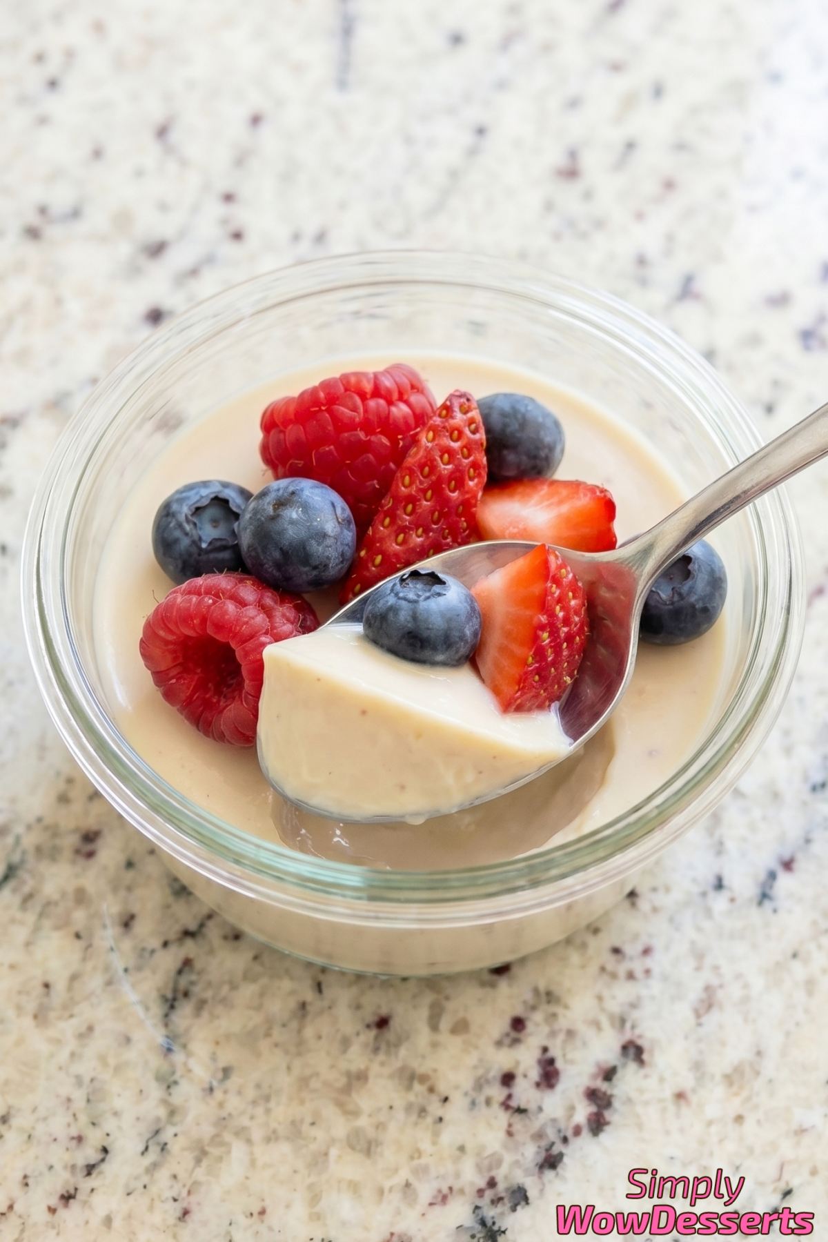 Smooth honey lavender panna cotta