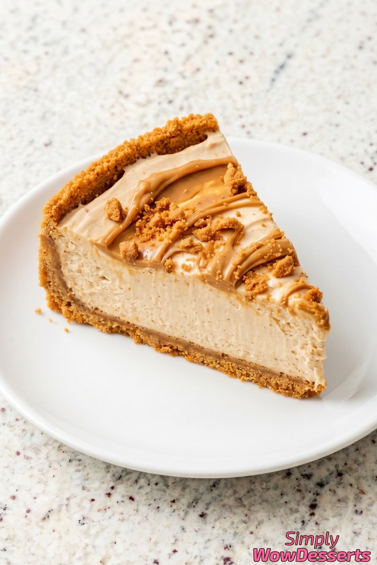 Irresistible no-bake Biscoff cheesecake