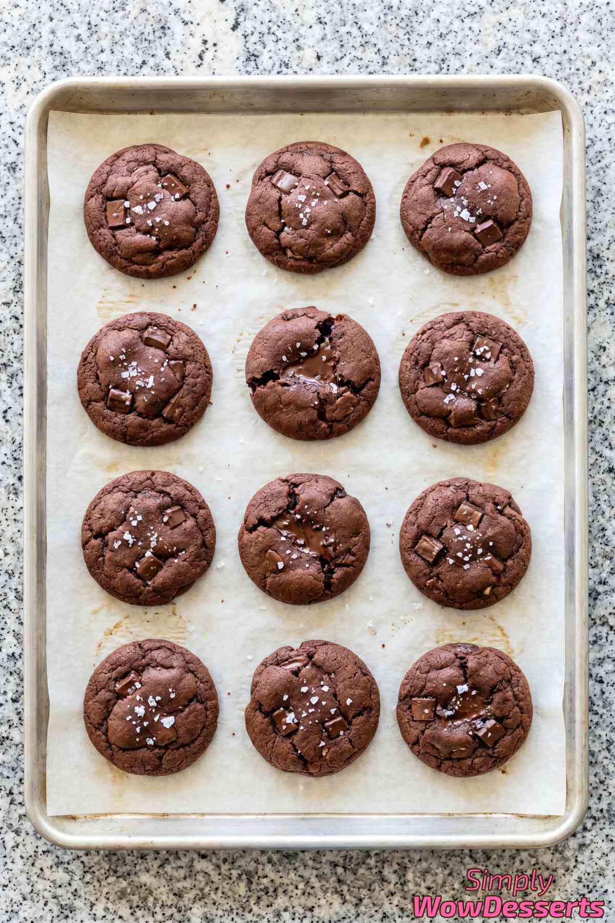 Fudgy Nutella stuffed chocolate cookies