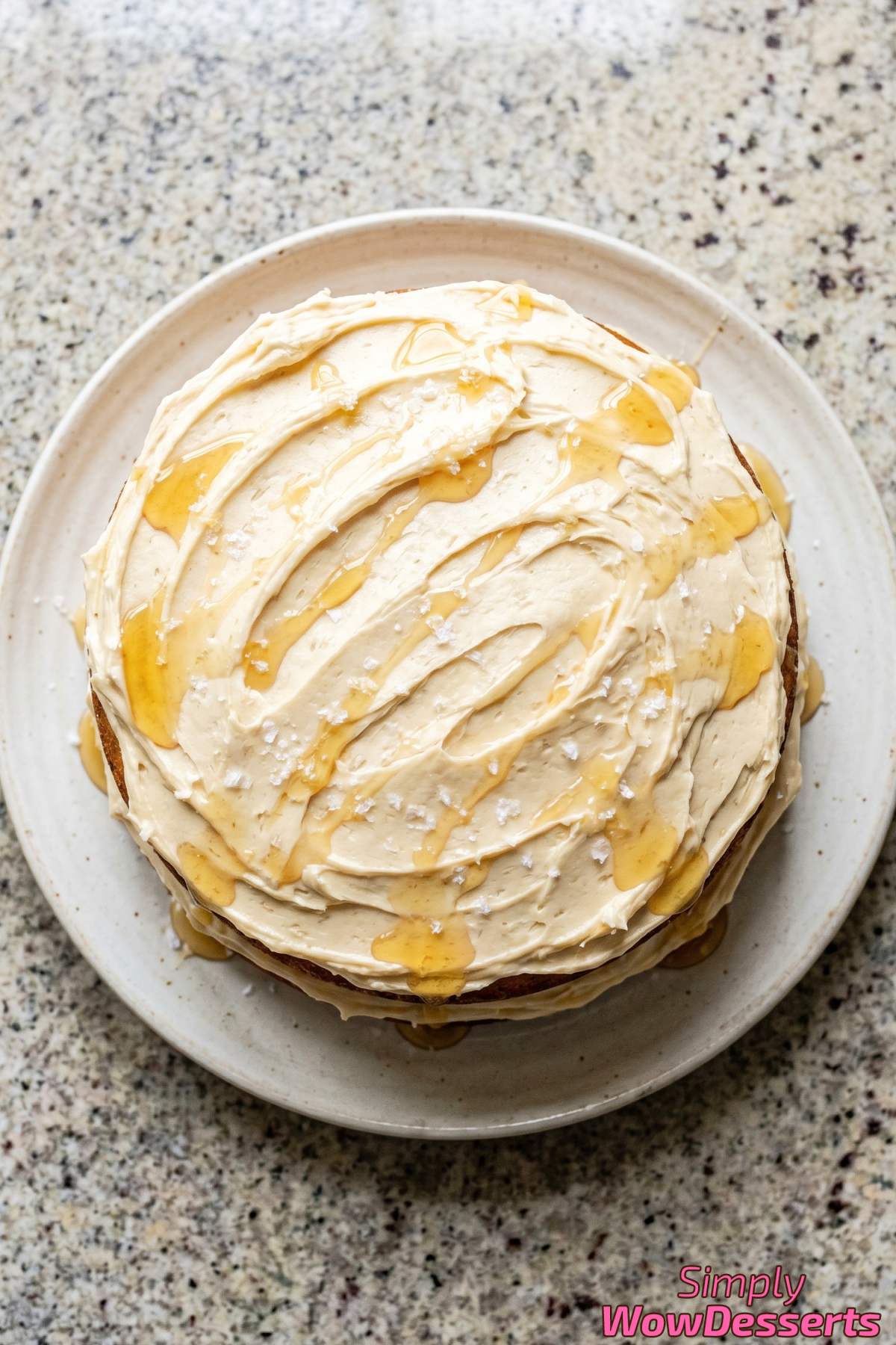 Irresistible salted honey butter cake