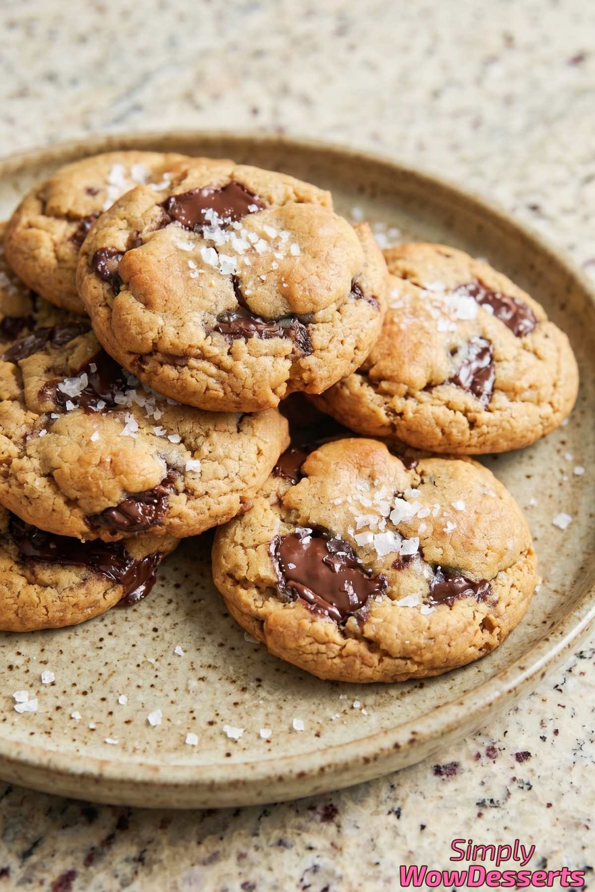 Golden tahini chocolate chunk cookies
