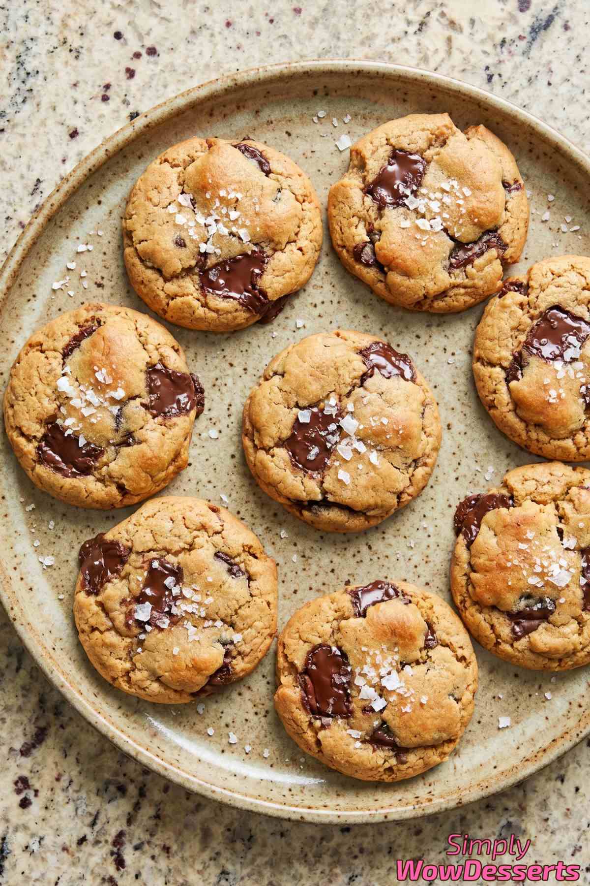 Nutty tahini chocolate chunk cookies