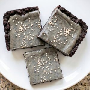 Black Sesame Cheesecake Bars