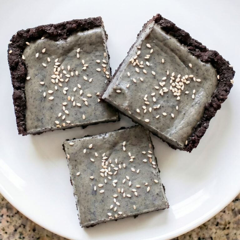 Black Sesame Cheesecake Bars