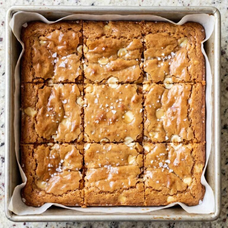 Brown Butter Miso Blondies