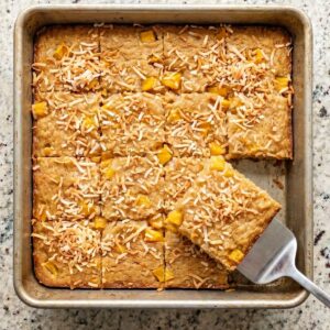 Mango Coconut Sticky Rice Cake