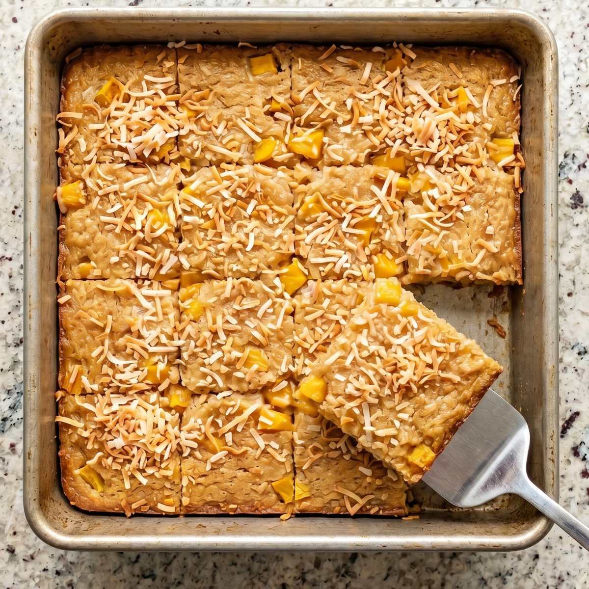 Mango Coconut Sticky Rice Cake - Easy Recipe