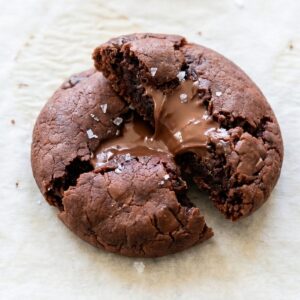 Nutella Stuffed Chocolate Cookies