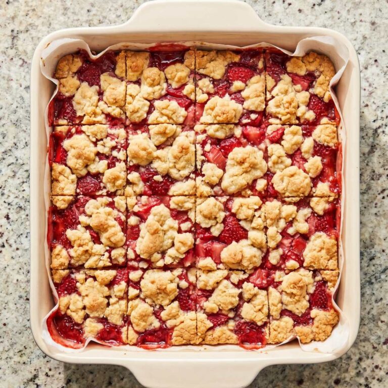 Strawberry Crumble Bars