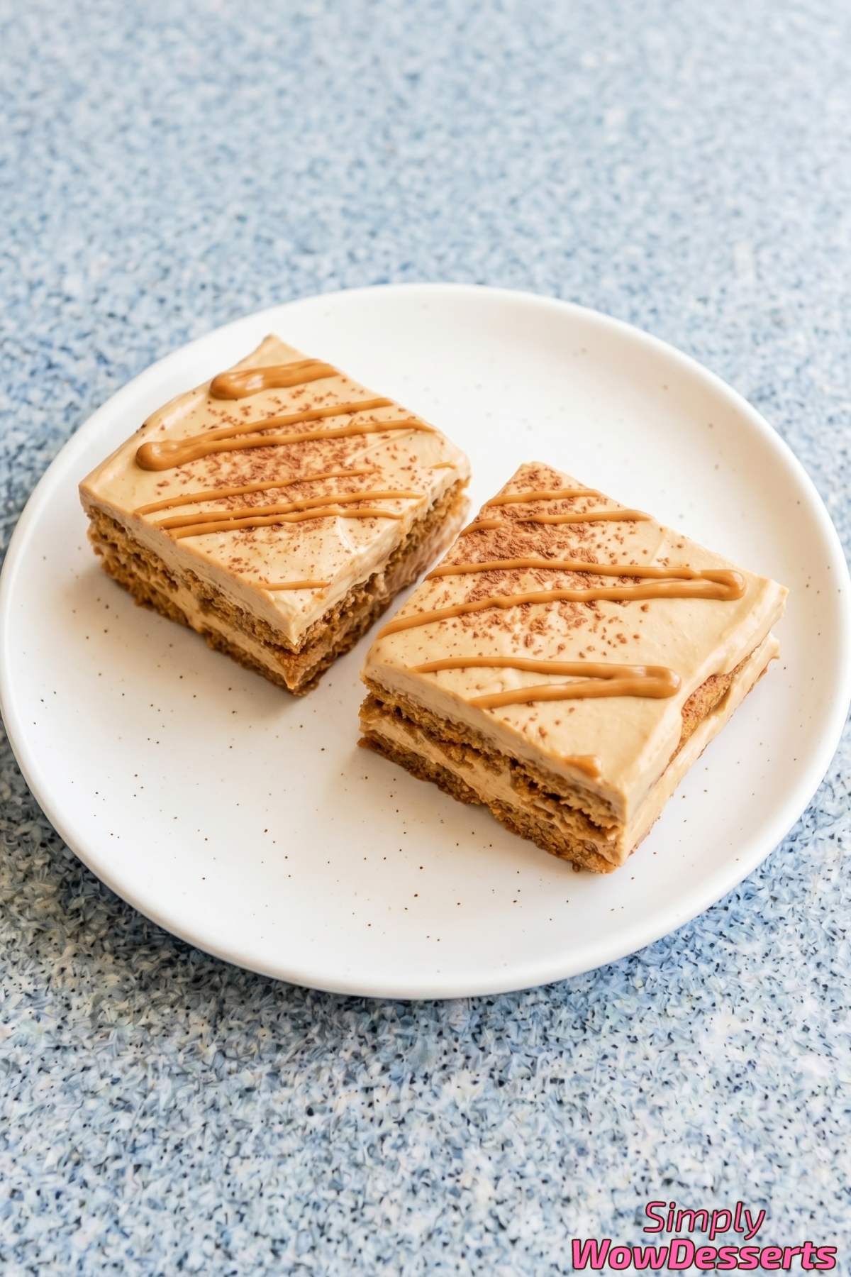 Indulgent Biscoff tiramisu close-up
