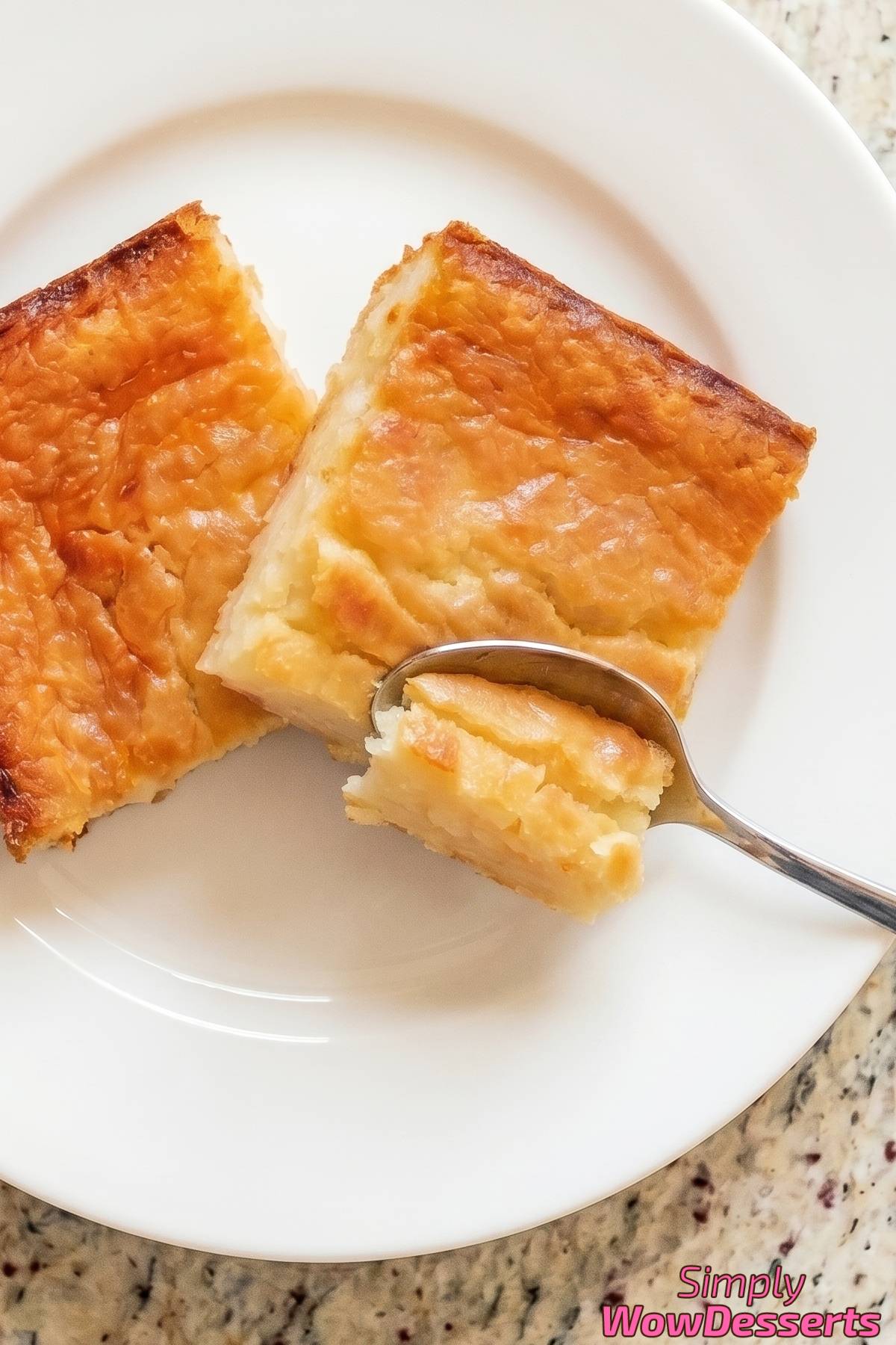 Sweet butter mochi dessert bars