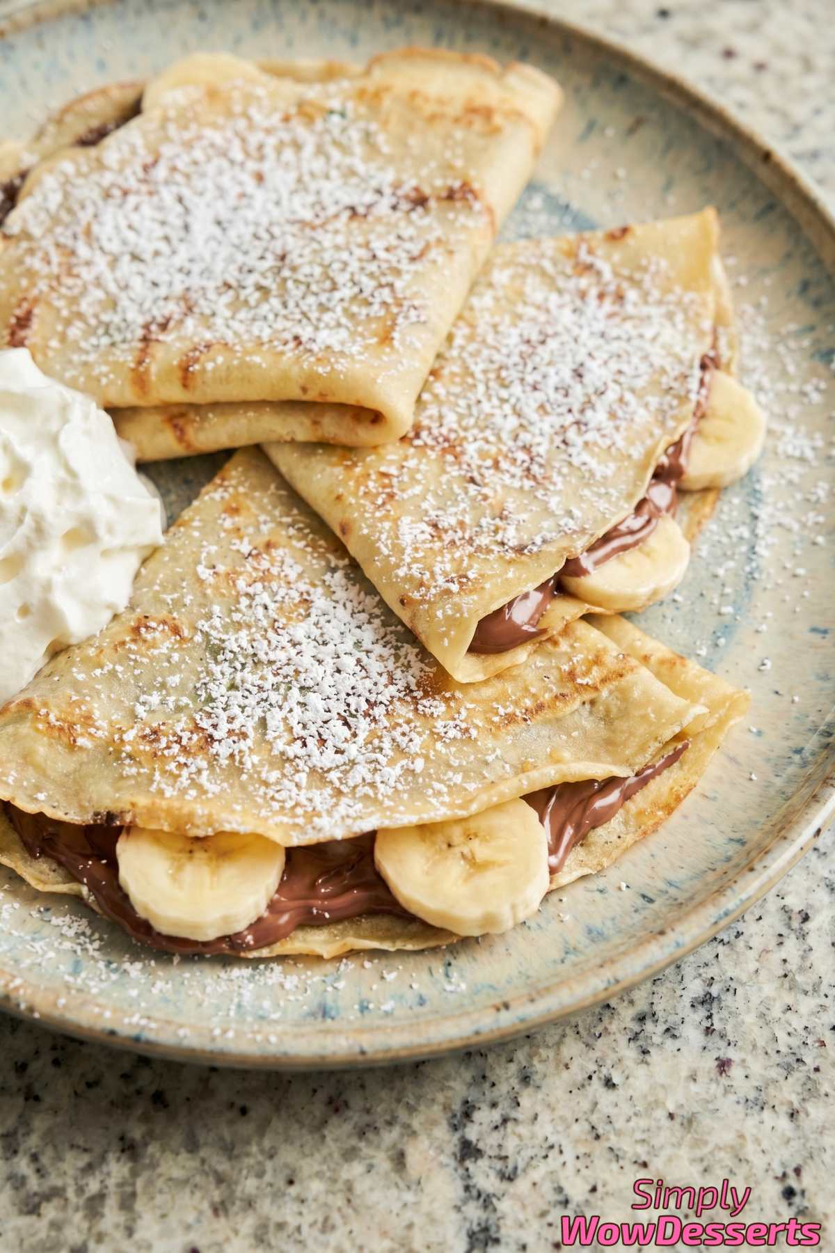 Easy Nutella banana crepes for breakfast