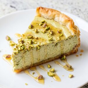 Pistachio Baklava Cheesecake