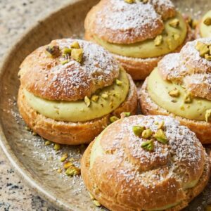 Pistachio Cream Puffs
