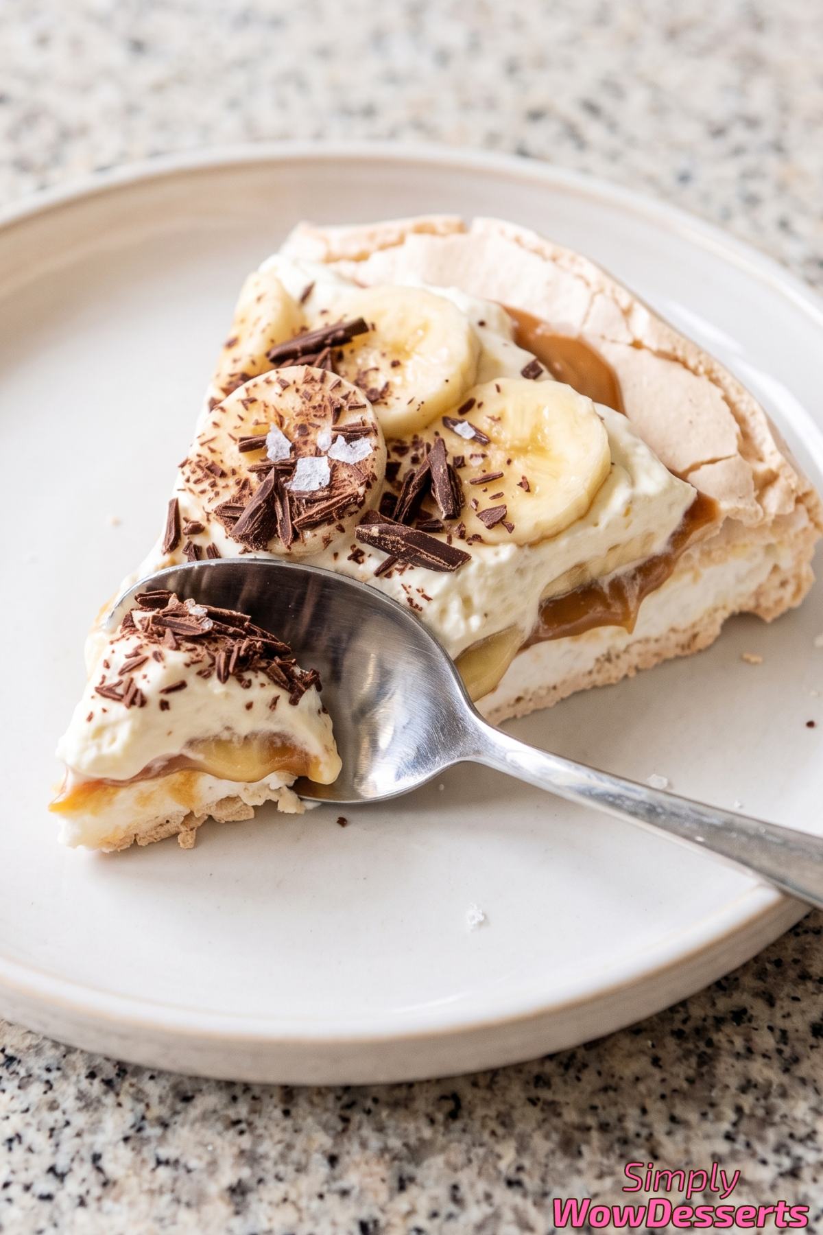 Classic banoffee pavlova treat
