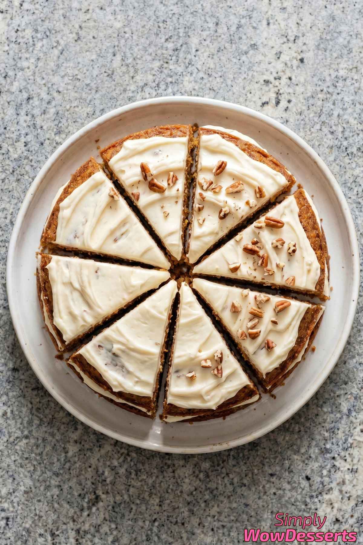 Spiced carrot cake with cream cheese frosting