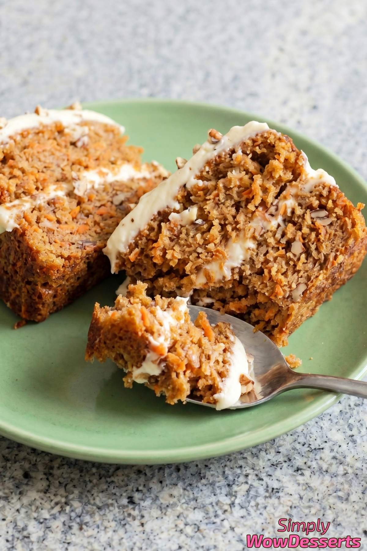 Rich carrot cake with cream cheese frosting