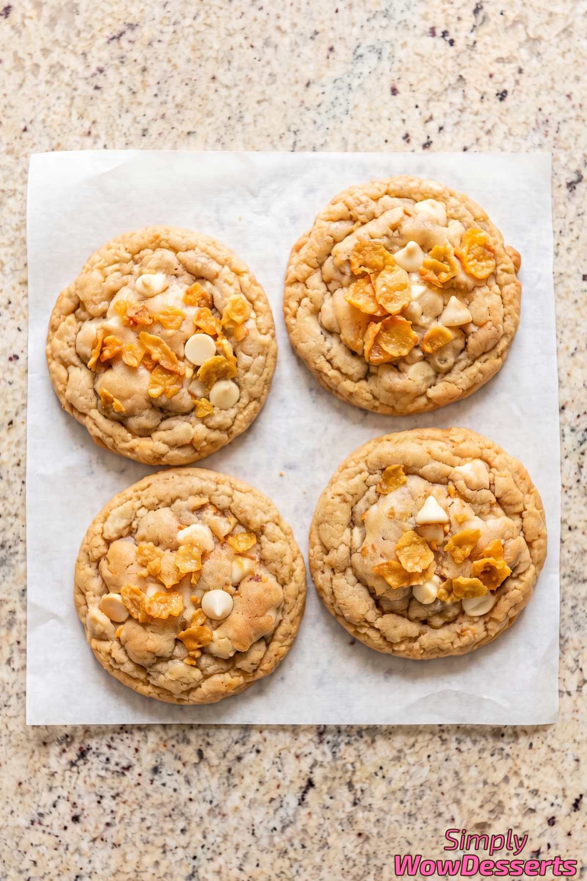 Crispy cereal milk crunch cookies