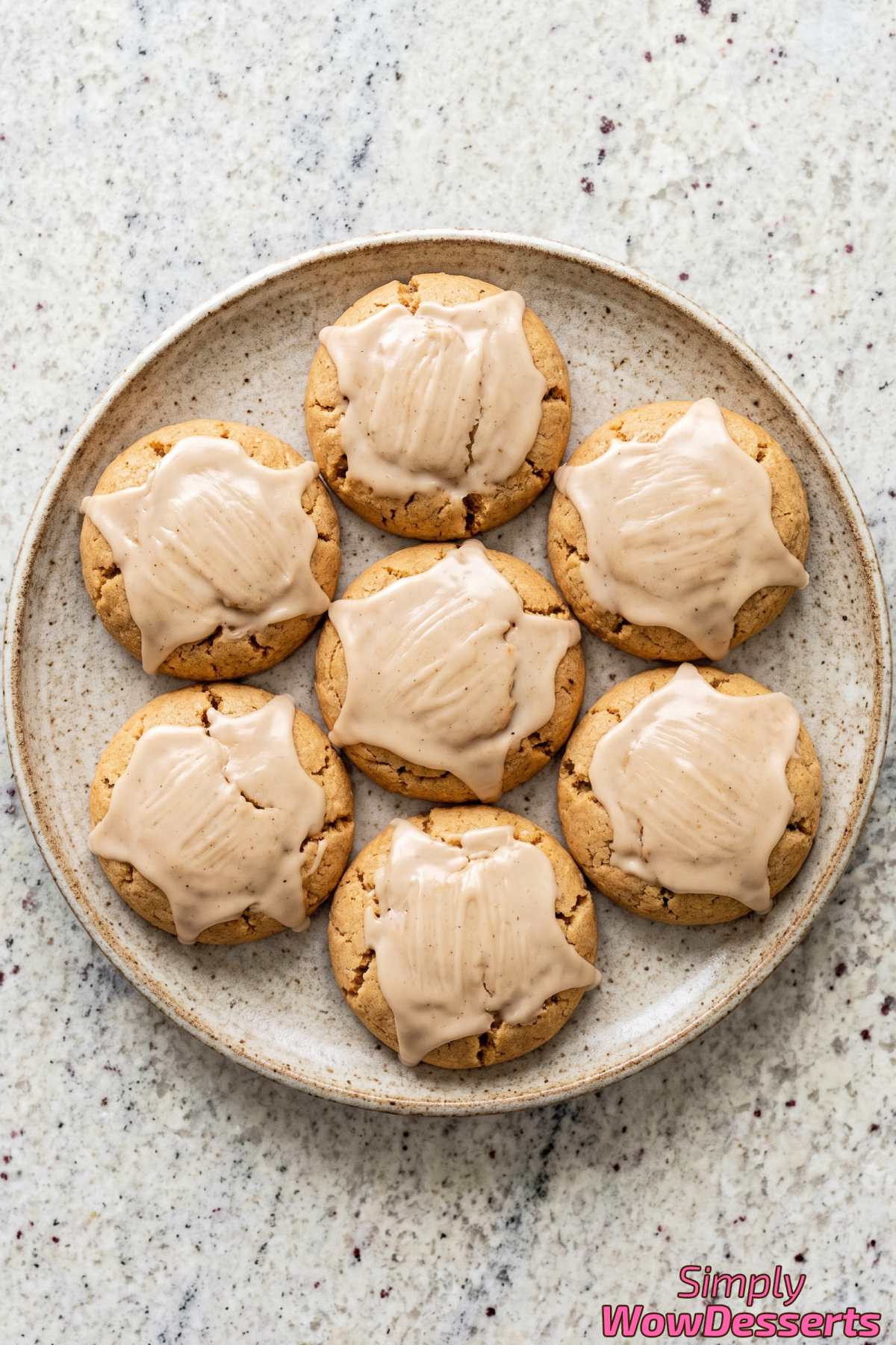 Warm spiced chai latte cookies