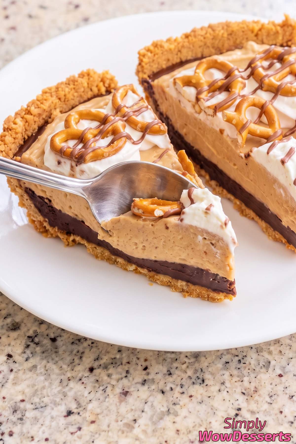 Sweet and salty peanut butter pie