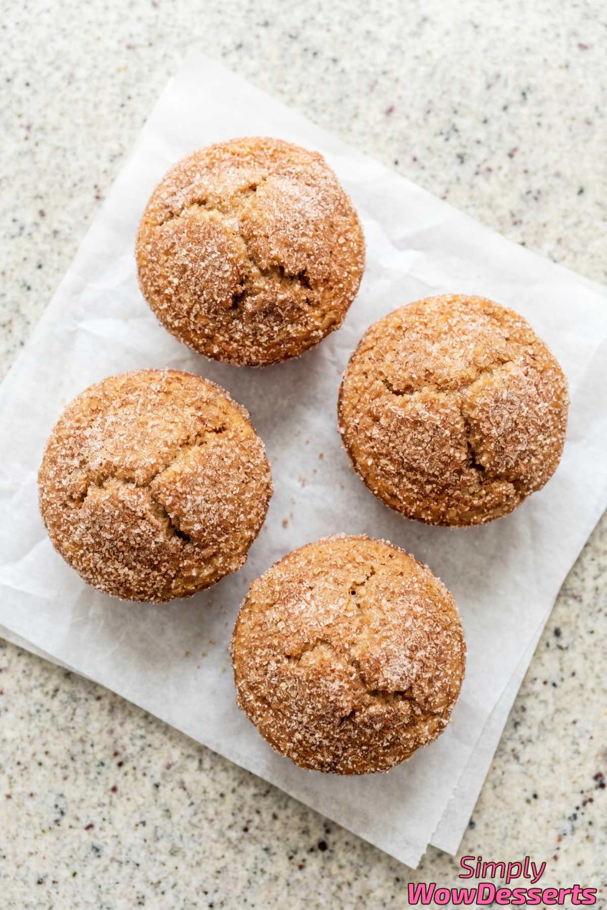 Baked cinnamon sugar donut muffins