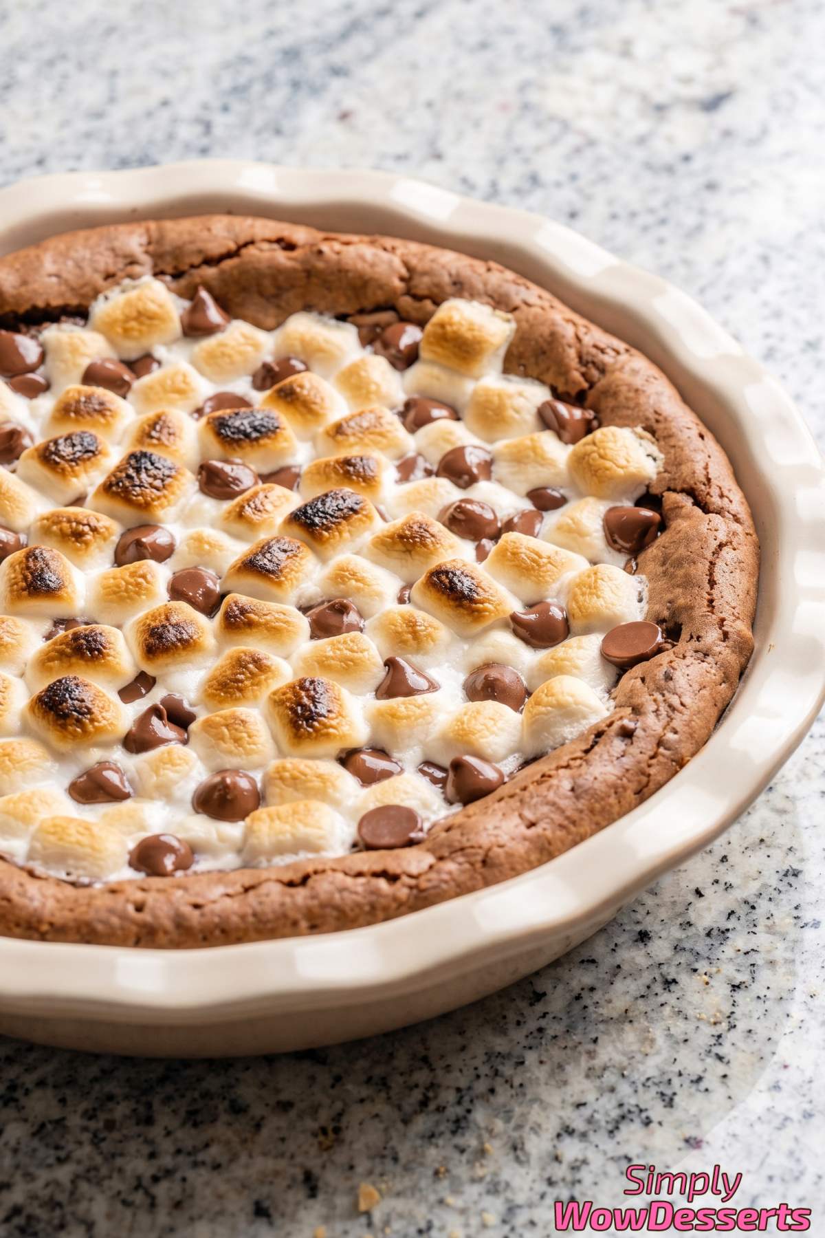 Rich s'mores brownie dip for dipping