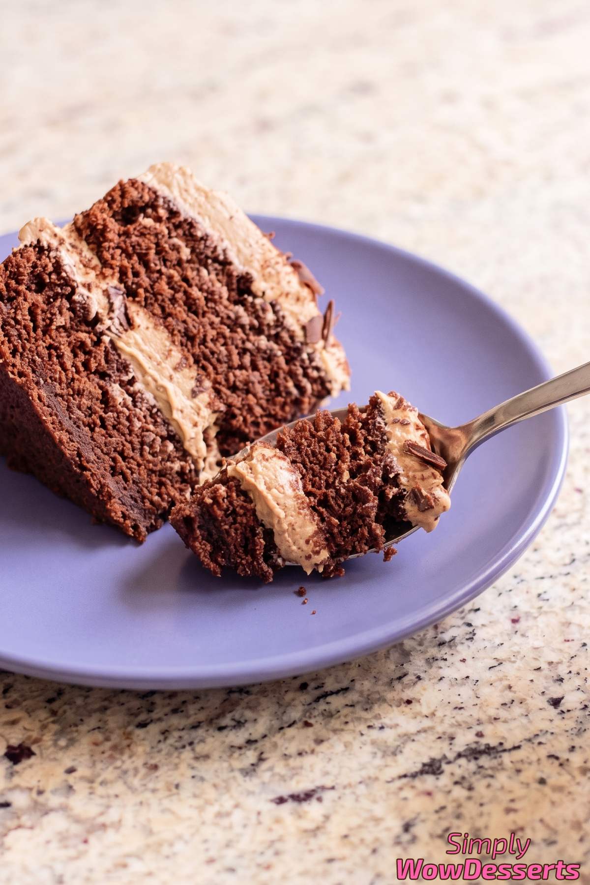 Espresso fudge cake dessert
