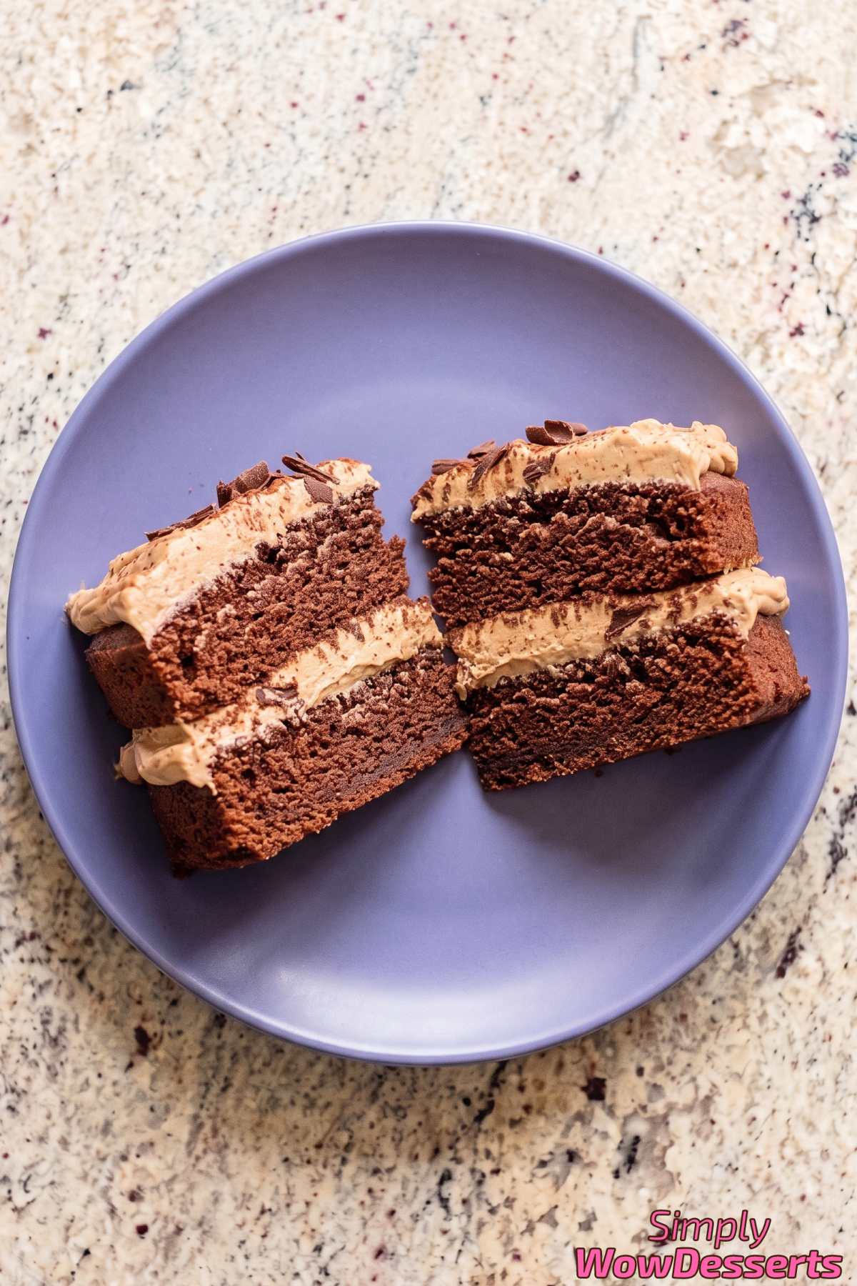 Fudgy coffee chocolate cake