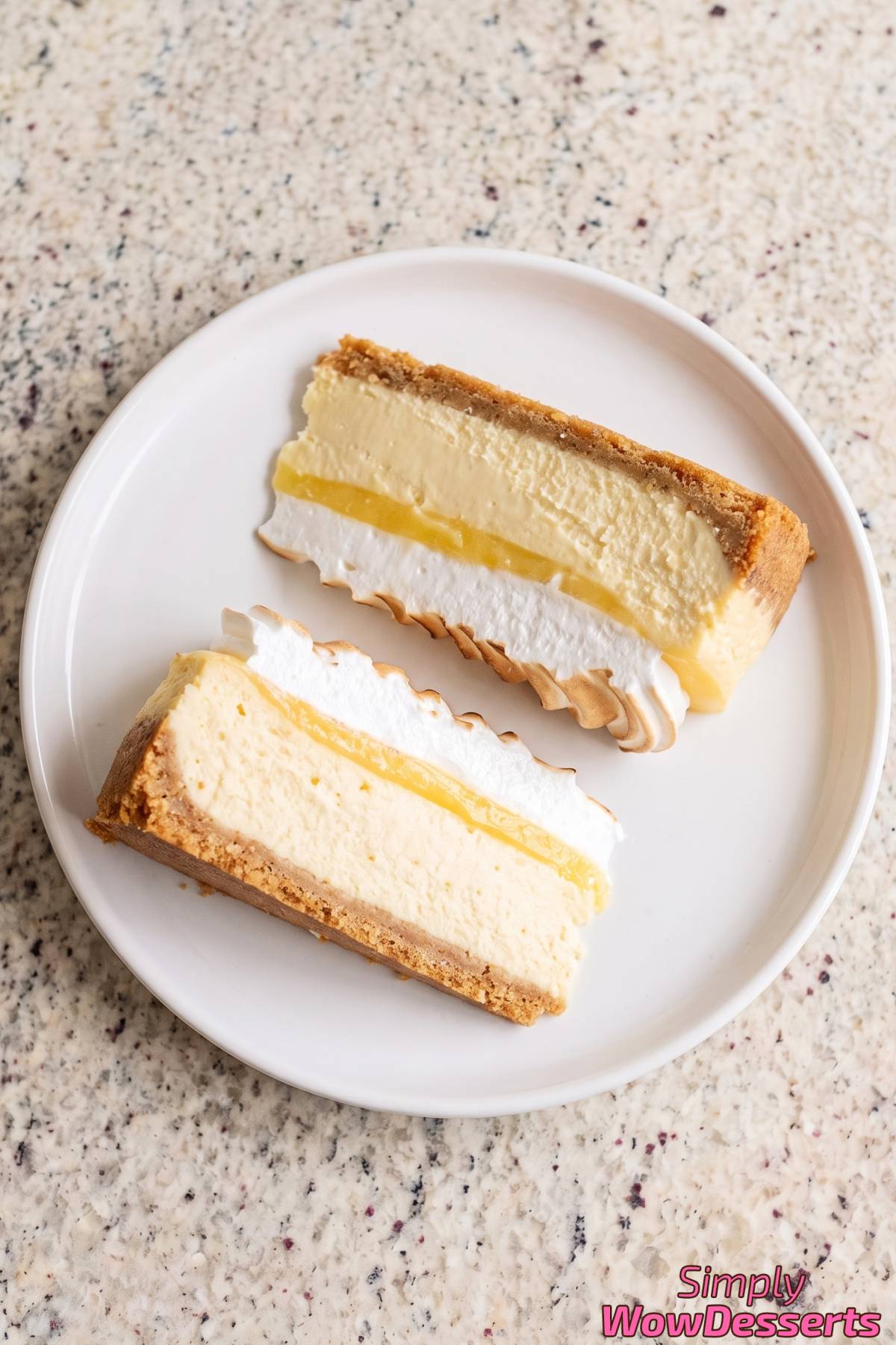 Sweet and tangy lemon cheesecake