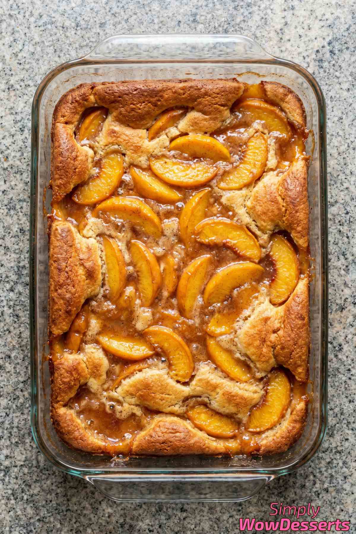 Easy old fashioned peach cobbler recipe