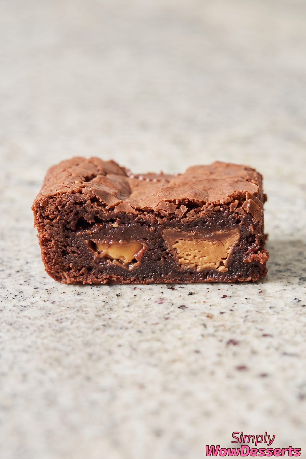 Chewy peanut butter cup brownies