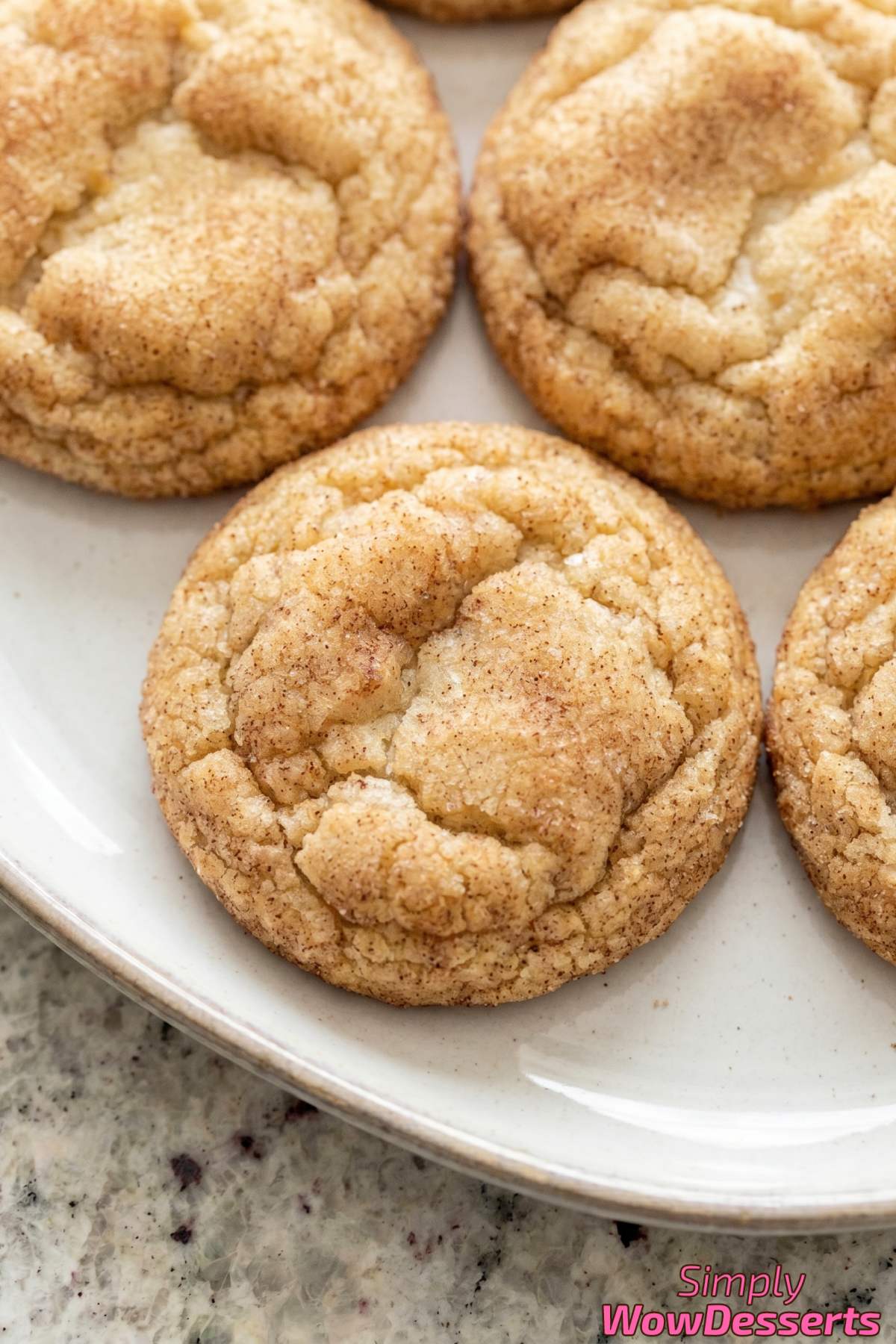 Classic snickerdoodles with cinnamon