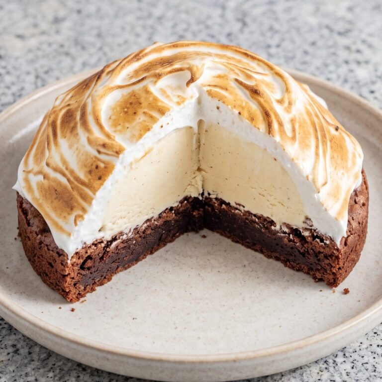 Brownie Baked Alaska