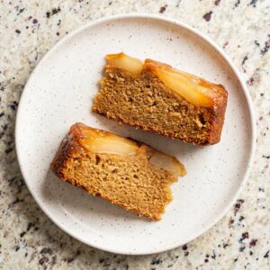 Caramel Pear Upside-Down Cake