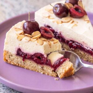 Cherry Almond Mousse Cake