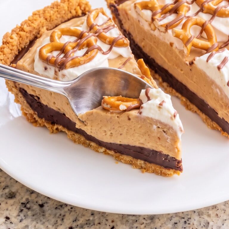 Chocolate Peanut Butter Pretzel Pie