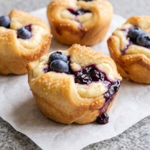 Easy Blueberry Cheesecake Crescent Bites