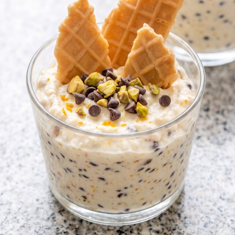Easy Cannoli Cookie Dip Cups