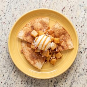 Easy Caramel Apple Pie Nachos