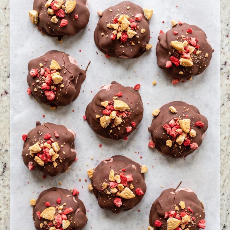 Easy Chocolate Strawberry Crunch Clusters
