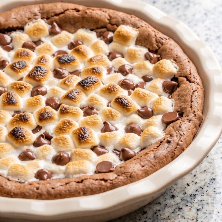 Easy S’mores Brownie Dip