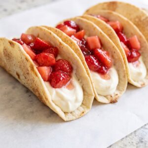 Easy Strawberry Cheesecake Tacos