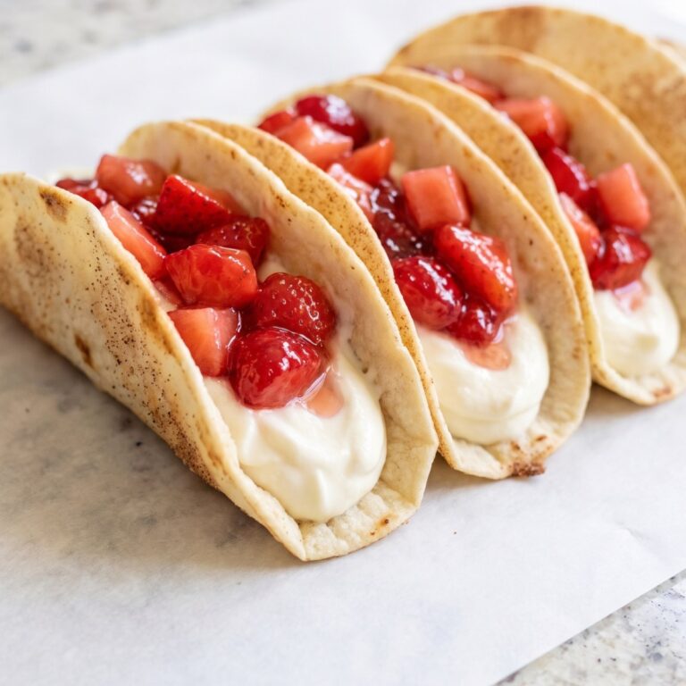 Easy Strawberry Cheesecake Tacos