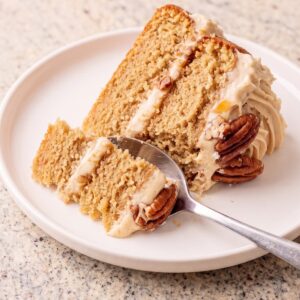 Salted Maple Pecan Cake
